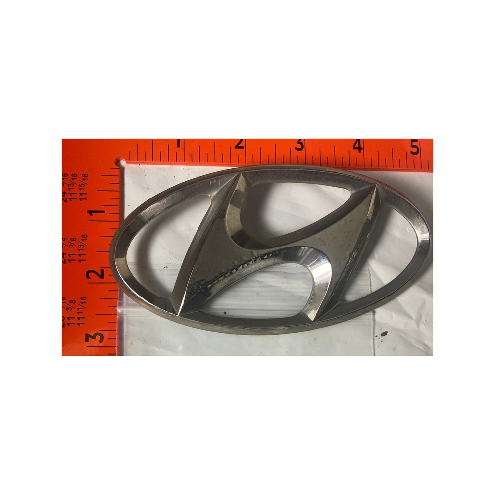 Hyundai Chrome Silver Logo Emblem Replacement Badge 5.75 Inch Lot 11 H9